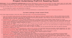 Desktop Screenshot of preprints.readingroo.ms